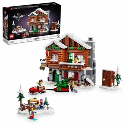LEGO 10325 Almhütte - LEGO Creator Set mit 1517 Teilen, ideal für kreative Bauprojekte und Sammler. Enthält 5 Minifiguren und beeindruckende Details für Erwachsene.