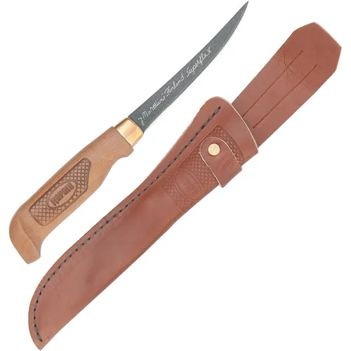 Rapala Fish n Fillet Superflex Filetiermesser mit 10 cm Klinge und Lederscheide