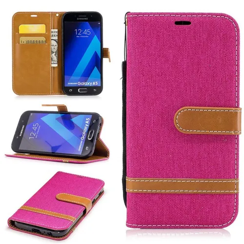 Handyhülle Schutz Case für Samsung Galaxy A5 (2017) Cover Tasche Wallet Etui