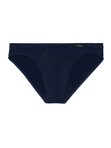 HOM Herren Micro Confort Tencel Soft Slip, Bleu Marine, L - Herren-Slips mit hüfttiefer Schnitt und schmalem Bund für maximale Bewegungsfreiheit und hohen Tragekomfort.
