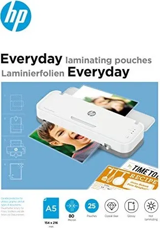 HP Laminierfolien Everyday A5 80 Micron 25x