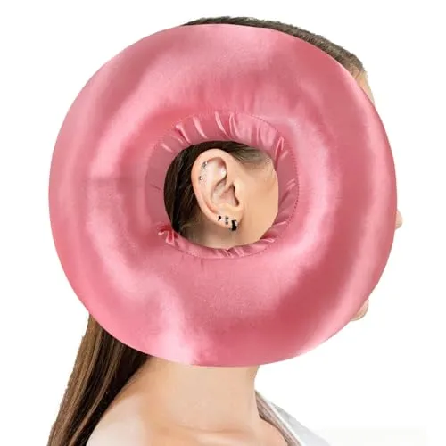 Piercing Kissen mit Loch,Donut Kissen Für Ohr gegen Ohrenschmerzen,Ohrkissen mit Ohrloch,Kissen Seitenschläfer,Weiches Piercing Kissen Ohrkissen,Ohrloch Piercing Kissen für Schmerzlinderung im Ohr