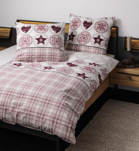 Joop! Bettwäsche Cornflower 4020-07 Natur - 135x200cm + 80x80cm - Bettwäsche aus hochwertigem Mako-Satin, langlebig und farbintensiv – ein exklusives Highlight für Ihr Schlafzimmer.