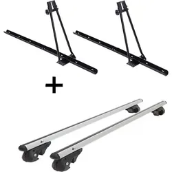2x Fahrradträger ORION + Relingträger VDP004 XL kompatibel mit für Citroen C-Crosser EP 2007-2012