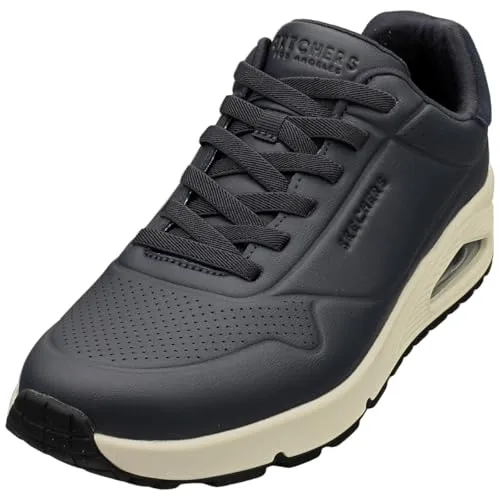 Skechers Street UNO - Tailored Air Herren Sneakers 183007 NVBK, Größe 50.5 EU - Sneaker mit elegantem Design und hohem Tragekomfort. Mit Skechers Air-Cooled Memory Foam und No Tie Fit für müheloses Anziehen.