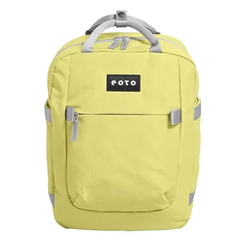eoto Rucksack SMALL16 Limogelb – Nachhaltiger Daypack für Uni & Freizeit