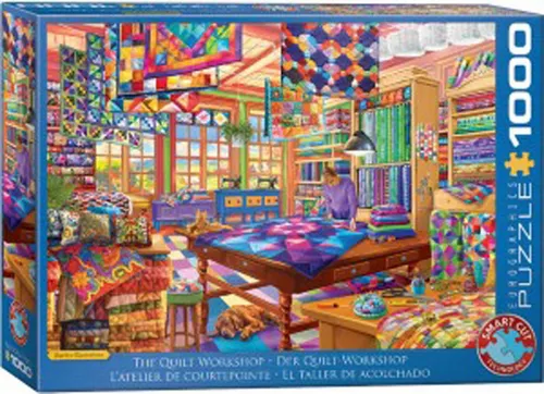Puzzle 1000 Teile Puzzle - Puzzle - Der Quilt - Workshop, Puzzleteile
