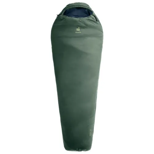 Deuter Orbit EL Extra Long Schlafsack +5C/41F - Sommer-Schlafsack mit 360°-Isolation aus 100% recycelten Materialien, ideal für Outdoor-Abenteuer. Komforttemperatur von 5°C und Extremtemperatur von -9°C, ausgestattet mit ergonomischer Kapuze und Kompressionspacksack.