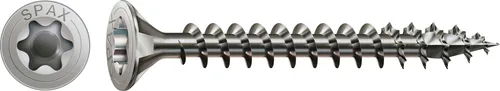 SPAX Universalschraube Edelstahl A2 - Vollgewinde, Senkkopf, T-STAR plus, 4CUT, Rostfrei Oberfläche: Blank|Gewindeform: Vollgewinde|Inhalt / Paket: 200 Stück|Kopfform: Senkkopf|Schraubenlänge in mm: 16 mm