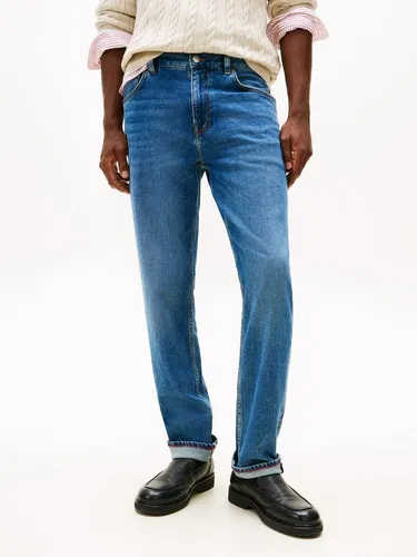 Tommy Hilfiger Herren Straight Denton STR SEP Indigo - Stylische Herrenjeans im Straight Fit mit zeitloser Indigo-Färbung. Hergestellt mit Augenmerk auf nachhaltige Produktion für umweltbewusste Modebewusste. Perfekt für jeden Anlass! Siehe Größen: 32W/36L.