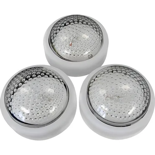 Eaxus 3er Set Leuchten - Batteriebetriebene Drucklampen mit Pushfunktion - Dekorative Leuchten, 3 batteriebetriebene Lampen mit einfacher Pushfunktion für flexibles Licht überall im Innenbereich.