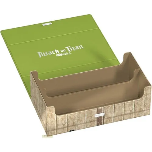 Squaroes Squaroe Attack on Titan Collector's Case – Shiganshina District - Hochwertige Deckbox für Sammler, ideal zum sicheren Aufbewahren deiner Karten und mit einzigartigem Design für Fans.
