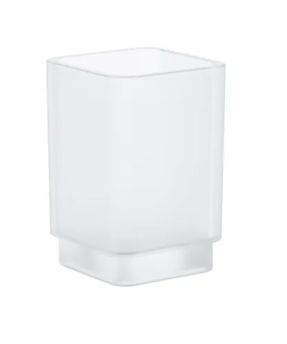 Grohe Selection Cube Zahnputzbecher satiniert 40783000 - Sonstige, elegantes Kristallglas-Design für ein stilvolles Badezimmer und praktische Nutzung.