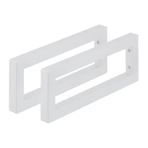 relaxdays Wandkonsole 2er Set - Badkeramik-Zubehör für DIY-Projekte: Gestalte Dein individuelles Regal selbst mit robusten, pulverbeschichteten Konsolen, ideal für Waschtisch, Küche oder Wohnzimmer.