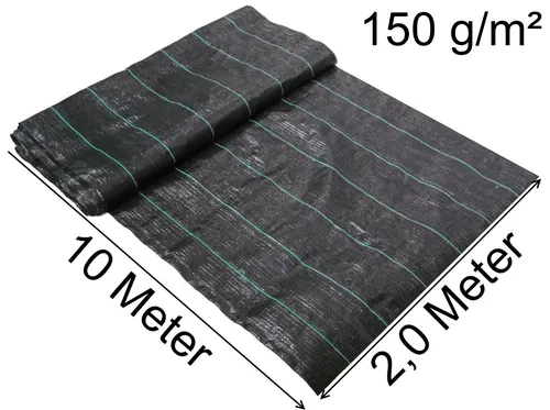 m² Unkrautflies 2x10m Unkrautgewebe Unterbodengewebe Unkrautfolie Mulchfolie 20