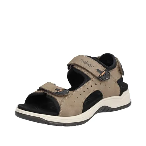 Rieker Trekkingsandale 26951-00 braun Herren, Größe 46 (12) - Wanderschuhe mit optimalem Komfort – die Rieker Trekkingsandalen aus Rauleder bieten schockabsorbierende Sohle und perfekten Halt durch Klettverschluss und breiten Fersenriemen.