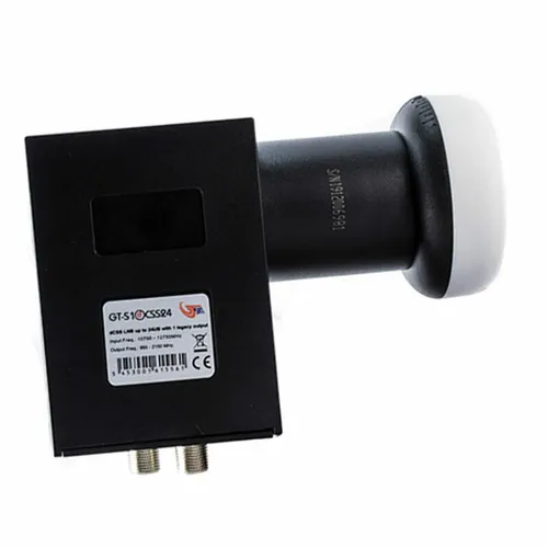 GT-SAT Unicable-LNB GT-dLNB2T 2x16UB - LNB für bis zu 32 User, inklusive DVB-T/T2 Eingang und ideal für Mehrbenutzer-Systeme.