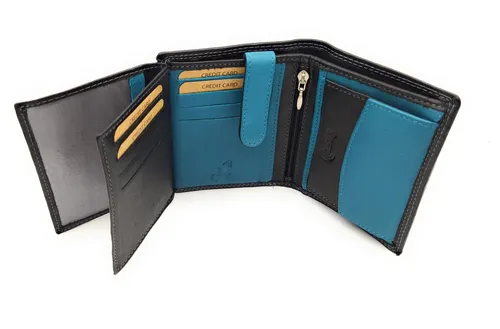 Jockey Club Basic echt Leder Geldbörse Portemonnaie Geldbeutel RFID NFC Schutz