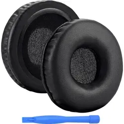 MMOBIEL Ersatz Ohrpolster für Sony MDR-V150 ZX300 V300 V250 Kopfhörer - Schwarz - Schwarz