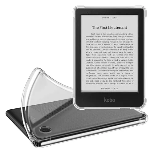 Fintie Clear Hülle für Tolino Shine 5(2024)/Shine Color/Shine 4(2022) & Kobo Clara BW(2024)/Clara Colour/Clara 2E 6 Zoll eReader, Durchsichtig Weiche TPU Case, Stoßfest Anti-Scratch Cover, Transparent
