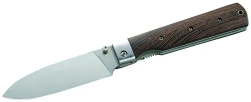 Herbertz Campingmesser aus Stahl 440A - Messer asiatischer Art mit elegantem Tagayasan-Holzgriff, ideal für Outdoor-Abenteuer und vielseitige Anwendungen.