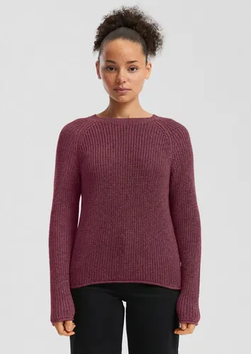 Strickpullover QS Damen M rot - Casual Pullover aus 50% Baumwolle und 50% Polyacryl, perfekt für entspannte Tage und vielseitig kombinierbar.