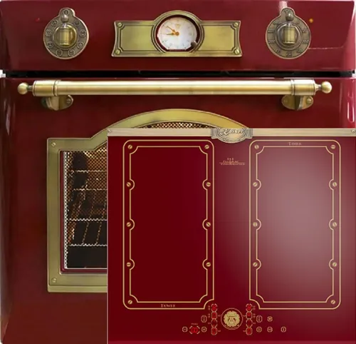 Kaiser Küchengeräte Backofen-Set Herd Set Autark Elektro Einbaubackofen, 60 cm,Teleskop-System, 67L, 8 Funktionen mit Induktionskochfeld 60 cm FREE ZONE mit 2 FLEX Induktions-Zonen EH 6355 RotEm +KCT 6192 FI RotEm.., mit 1-fach-Teleskopauszug