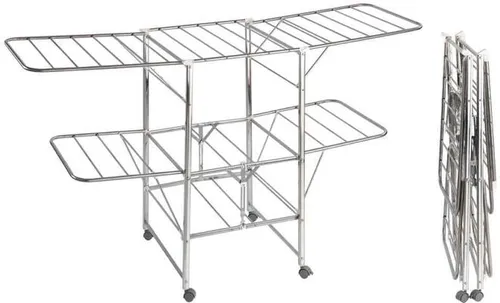 Maximex Mobil Wäschetrockner aus Edelstahl - Wäscheständer für flexibles Trocknen, platzsparend und ideal für kleine Räume oder unterwegs. Perfekt für eine schnelle und einfache Handhabung.