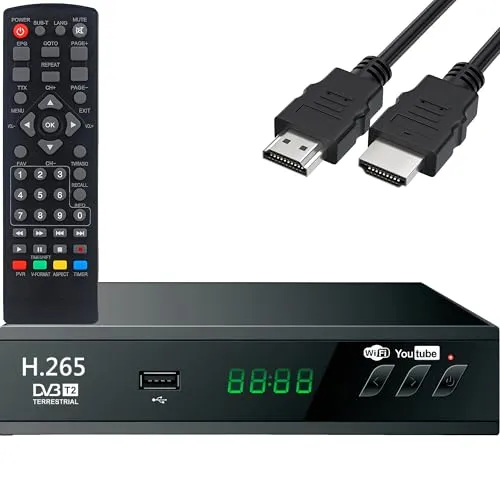 Retoo DVB-T2 HD Receiver mit PVR Aufnahmefunktion