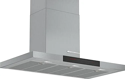 Bosch DWB98JQ50 Dunstabzugshaube 90 cm - Hocheffiziente Dunstabzugshaube mit 843 m³/h, A+ Energieeffizienz und edlem Stahl-Design für eine optimale Küchenlüftung.