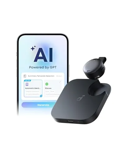 soundcore Work by Anker: Tragbarer KI-Sprachrecorder mit intelligenter Transkription