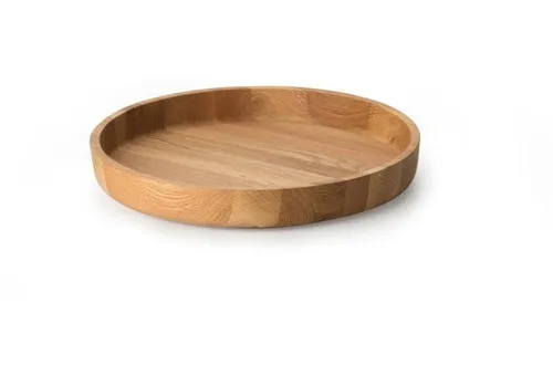 Continenta Schale Eichenholz Unikat - Handgefertigte 38 cm Schüssel - Servierplatte & -schale, aus hochwertigem Eichenholz, geölt für besondere Langlebigkeit und klassisches Design, ideal für jeden Anlass.