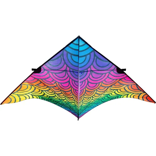Einleiner Drachen HQ Delta Illusion 4 m 106425 Regenbogen 410 x 195 cm
