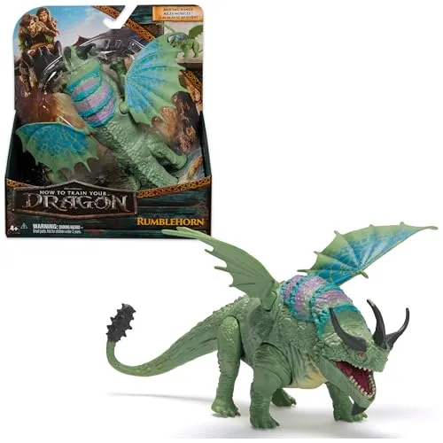 DreamWorks How to Train Your Dragon, 22cm Lange Basis-Drachenfigur Ohnezahn, Spielzeug für Kinder ab 4 Jahren