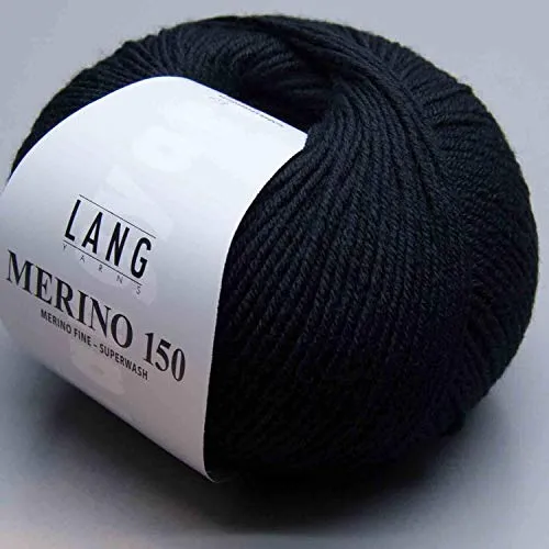 Merino 150 Superwash 0004 schwarz