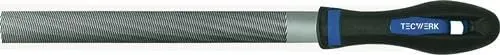 TECWERK 2000840159 Werkstattfeile DIN 7261 L.250mm Q.25x7mm Hieb 1 Halbrund 2K-E