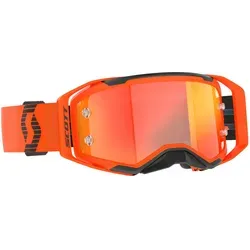 Scott Prospect 2.0 - Verspiegelte Crossbrille in Orange/Schwarz - Sportbrille mit Quick Lens Release System für schnellen Linsenwechsel und 100% UV-Schutz. Ideal für Rennfahrer, bietet maximale Sicht und Komfort dank NoSweat Gesichtsauflage.