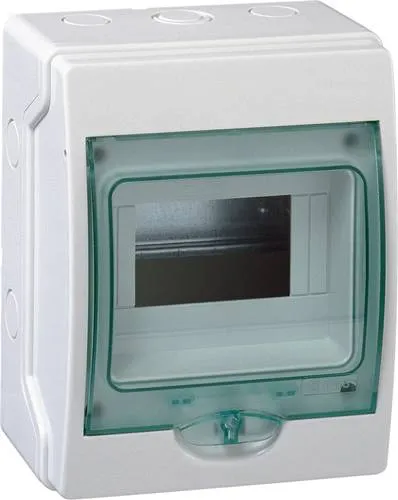 Schneider Electric Mini-Kleinverteiler 13442 - Sonstige Elektroinstallationsartikel, kompakter Mini-Kleinverteiler mit IP65 Schutz, ideal für den Einsatz in anspruchsvollen Umgebungen, Maße: 200 x 159 x 112 mm.