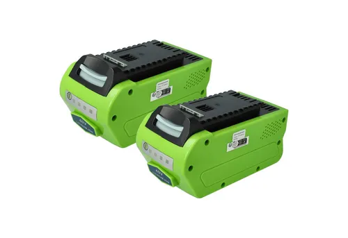 EXTENSILO 2x Akku für Greenworks GDC40K2, G-MAX 40V