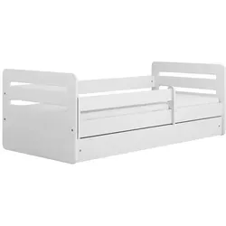 Raumhirsch Furniture Kinderbett 80x160 cm, Weiß mit Schublade - Praktisches Kinderbett in Weiß mit Schublade, ideal für eine funktionale und stilvolle Einrichtung im Kinderzimmer. Robuste Bauweise und modernes Design sorgen für Komfort und Sicherheit.