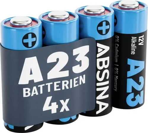 Absina Spezial-Batterie 23A Alkali-Mangan 12V 55 4St.