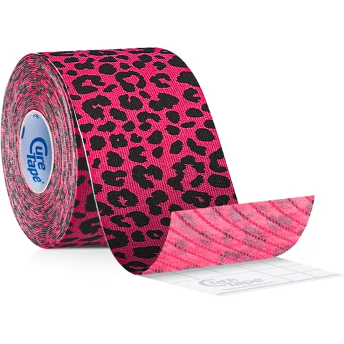 CureTape® Art Kinesio-Tape Farbe Leopard Pink&Black 5 m