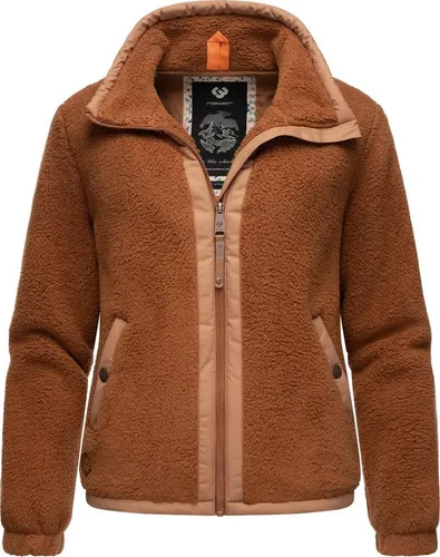 Ragwear Sweatjacke Nordicka Sportliche Kapuzenjacke mit Kunstleder-Elementen