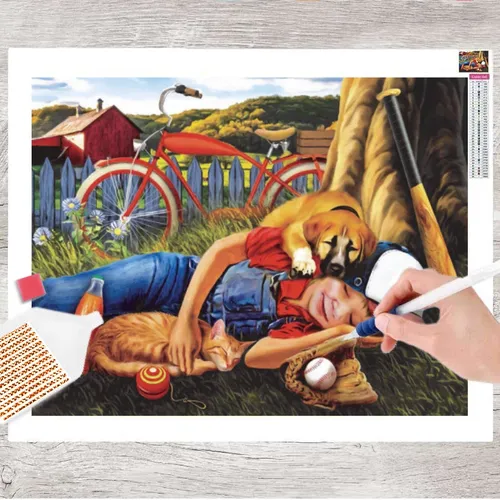 GOLDEN Diamant Painting Bilder, 5d Diamond Set zubehör malen DIY 40*30 cm
