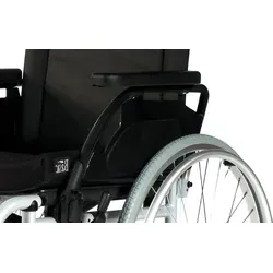 Rollstuhl Breezy Unix 2, Steckachse, brillantsilber>>>>SB 47 cm