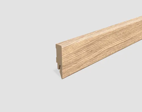 EGGER Sockelleiste L661, L: 240 cm, H: 5.8 cm, 2,40m, passend zu Fußboden Westport Eiche hell