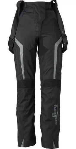 Furygan Apalaches Damen Motorrad Textilhose XL - Hochwertige Motorradhose mit verstellbaren Knieprotektoren, abnehmbaren Hosenträgern und herausnehmbarem Thermofutter für optimalen Komfort bei jeder Fahrt.