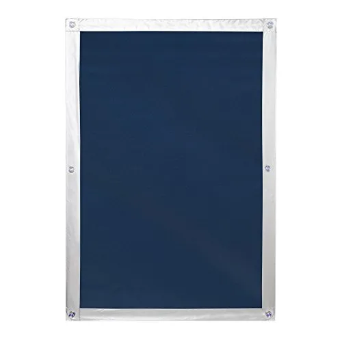 Produktbild Lichtblick Dachfenster Sonnenschutz Sonnensegel für innen, Haftfix, ohne Bohren, Verdunkelung, mit Saugnäpfen, für bewegliche und feststehende Fenster Blau, 59 cm x 96,9 cm (B x L) für MK06