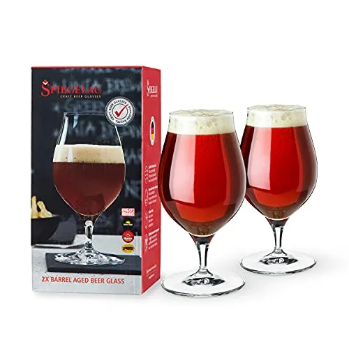Spiegelau Biergläser Barrel Aged Beer 480 ml, 2 Stück, Craft Beer Glasses, 4992660, Biertulpen aus Kristallglas, Bier Gläser spülmaschinenfest
