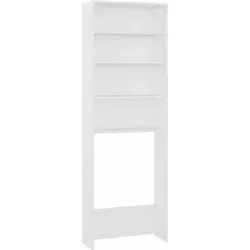 vidaXL Waschmaschinenschrank 808404 – Weiß mit Regalfächern